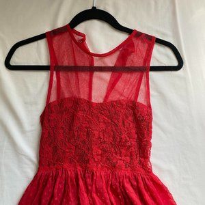 delia's red mini dress